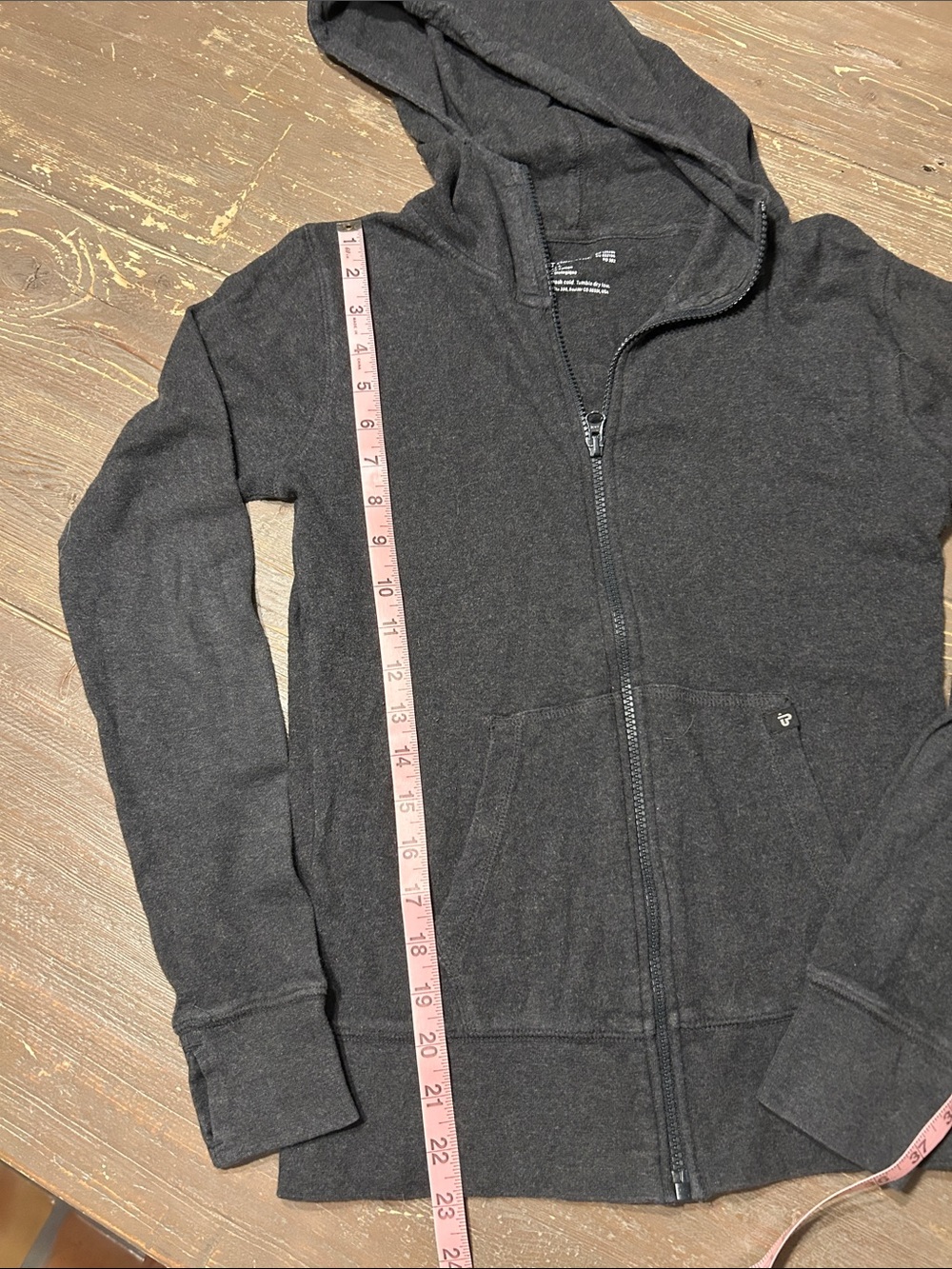 Pact Women’s Charcoal Gray Zip-Up Hoodie - Picture 3 of 9